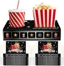 Movie Night Snack Trays Movie Night Supplies Movie Theater Snack Boxes Disposabl - $23.36