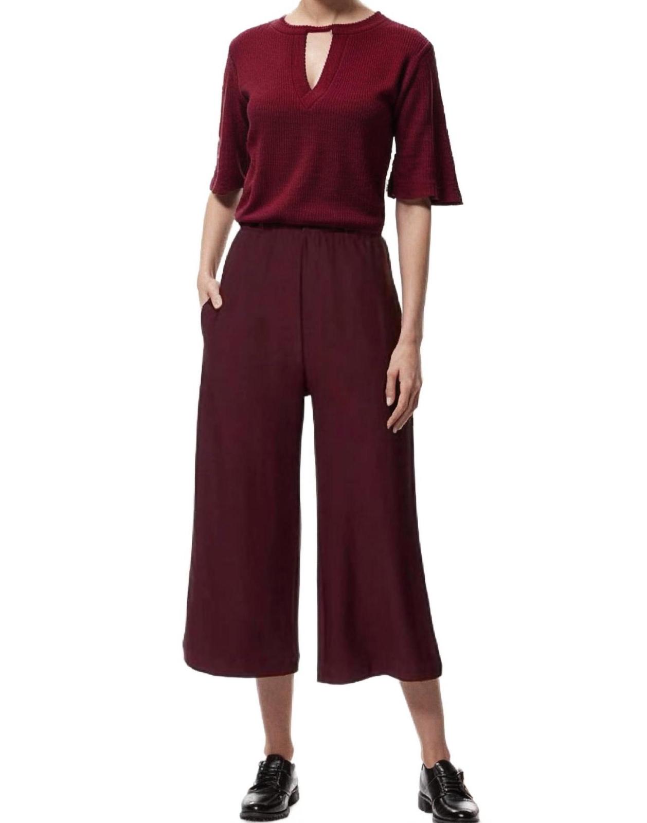 Lysse pippa jumpsuit in BURGUNDY - $89.00
