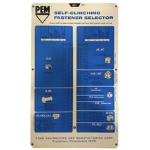 VTG 1968 PEM Self-Clinching Nuts Press-In Sheet Metal Fastener SELECTOR ... - £6.68 GBP