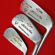 Set of 3 vintage A.J. Spalding Symetric irons 2, 5, putter RH All original - $28.80