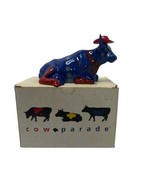 Cow Parade Westland #9180 EVEN COWGIRLS GET THE BLUES w/ Box Red Hat - $32.07 CAD