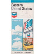 Eastern United States Map -Chevron Oil Company-1972 - £1.99 GBP