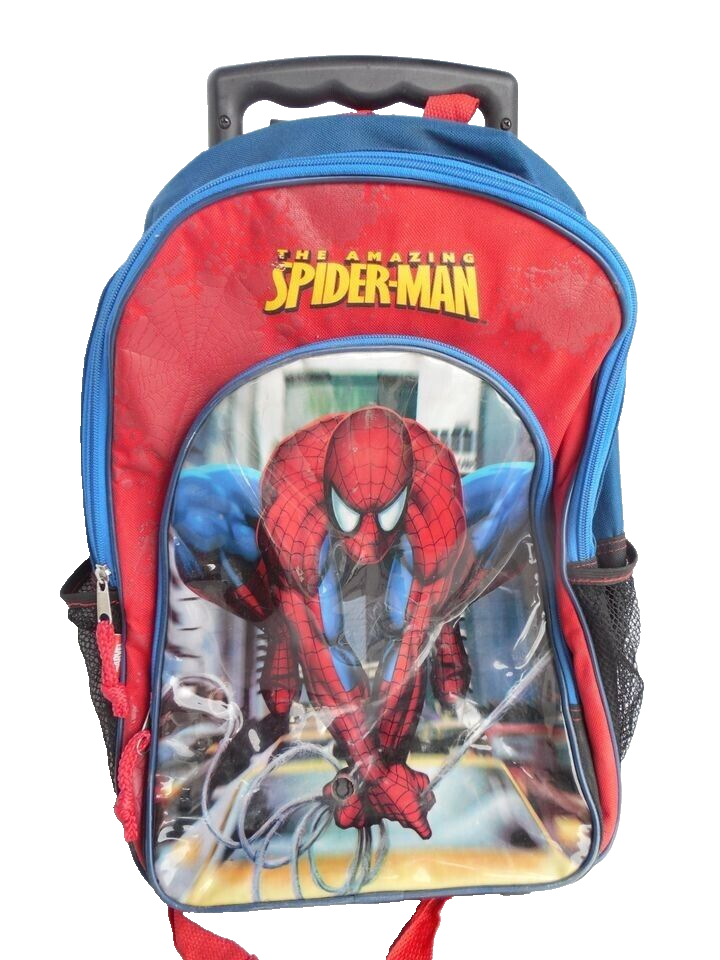 Primary image for Marvel 19" Spiderman Bookbag Backpack w/Wheels & Telescopic Handle Pls Read 1st!