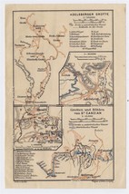 1910 Original Antique Map Of Postojna Cave Skocjan Caves / Slovenia Austria - $20.26