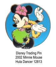 Minnie Mouse Hula Dancer  2002 Disney Trading Pin 12813    - $9.95