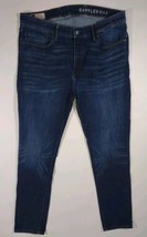 GAP Super Skinny Jeans Gap Flex Max Mens Size 38x30 Dark Blue Denim Stre... - $17.59