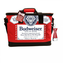 Budweiser Fabric Cooler With Bottle Opener Red - $46.98