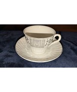 Enoch Wedgwood Tunstall England Platinum Trim Cup and Saucer No Chips Or... - $281.30 MXN