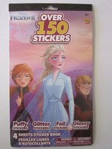 Disney FROZEN II Over 150 Stickers Puffy Glitter Foil Glossy 4 Sheets Ag... - £3.16 GBP