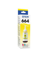 Epson T664420-S T664 DYE YELLOW 70ML INK BOTTLE - SENSORMATIC - $52.55 CAD