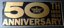 Vintage Academy of Model Aeronautics Bumper Sticker 1936-1986 50th Anniv... - $186.39 MXN