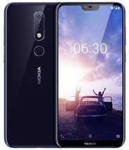 Nokia x6 4gb 64gb blue selfie 16mp fingerprint octa core 5.8&quot; android sm... - $249.90