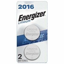 Energizer 2016 Batteries, 3 Volt Battery Lithium Coin, 2 Count - £5.23 GBP