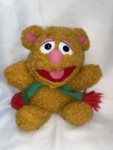 The Muppets Fozzie bear Christmas plush 8 inch Vintage Antique 1987 Clean nice - £11.59 GBP