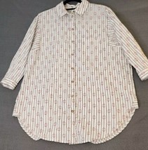 Anthropologie Pilcro Size XS Germaine Boyfriend Button Down Shirt Oversized - $24.95