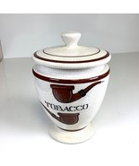 Vtg Ceramic Tobacco Jar Canister Sealing Jar Cigar Pipe Humidor Made in ... - €33,02 EUR