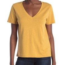 bp Nordstrom tan mustard gold yellow v-neck short sleeve basic t-shirt s... - $14.99