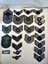 Vintage USAF Air Force Military Rank Patches Shoulder Insignia US Milita... - $24.75