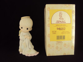 Precious Moments, 527750, Wishing You A Comfy Christmas, Issued 1992, Free Ship - £27.87 GBP