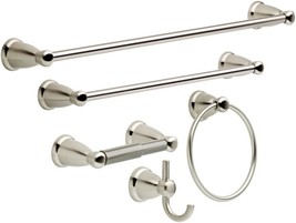 The Franklin Brass Kin5Pc-Sn Kinla 5-Piece Bath Hardware Satin Towel Bar - £46.87 GBP