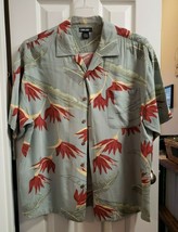 Men&#39;s Cherokee Shirt Size Large Sage Green Button Front - £11.73 GBP