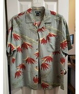 MEN&#39;S CHEROKEE SHIRT SIZE LARGE SAGE GREEN BUTTON FRONT - £11.73 GBP