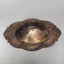 Vintage Silverplate Dish Platter Tray Candy Fruit 8x13 Inches - £18.14 GBP