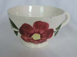 Blue Ridge Pottery Red Hill Footed Tea Cup Single Flower 5 Petals Southern  - $12.99