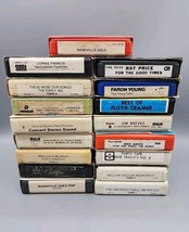 Eddie Arnold, Jim Reeves, Ray Price Country 8-track Lot of 17 Tapes - $19.38