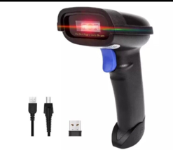 NetumScan NSL8BLS Black Bluetooth Connection 2D Barcode Scanner with Holder - £12.56 GBP