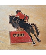 Lot of 3 rare vintage Swiss horse themed pins brooches badges - $19.99