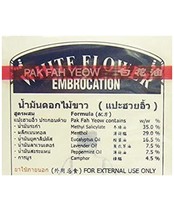 3 bottles 2.5ML - Pak Fah White Flower Oil Analgesics Embrocation - $9.89