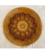 Vintage Indiana Tiara Amber Sandwich Glass Deviled Egg Platter 12&quot; Servi... - $25.59 CAD