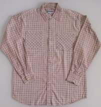 Haband Men&#39;s Cotton Flannel Western Shirt Size Medium - £18.09 GBP