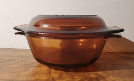 Anchor Hocking 472 Individual Casseroles &amp; Lids Harvest Amber Lot Of 2 - $32.71