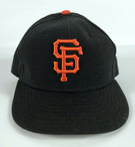 San Francisco Giants Baseball Hat Black Orange &#39;SF&#39; New Era 59Fifty Size 7 - $24.74