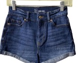 NoBo Womens Size 3  Denim Shorts Blue High Rise Cuffed - $14.83