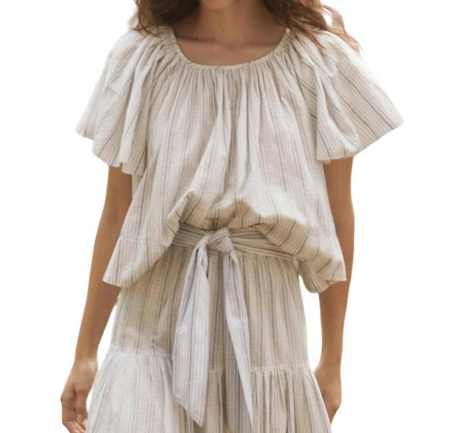 The Great. Dale Top Saltwater Stripe - $185.00
