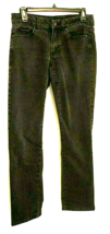 CALVIN KLEIN DENIM JEANS WOMAN SIZE 6 BLACK STRAIGHT LEG  FLAT FRONT POC... - $10.59