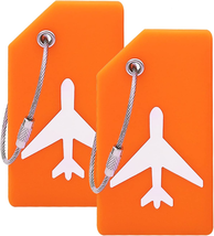 Silicone Luggage Tag with Name ID Card Perfect to Quickly Spot Luggage S... - $11.88