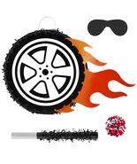Meooeck Car Wheel Pinata Race Car Party Supplies 12.9 Inch Red Cardboard - $458.83 MXN