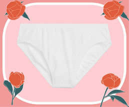 S   All White Stretch Cotton Waist Victorias Secret High-Leg Waist Brief Pantie - £8.64 GBP