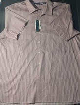 Perry Ellis Big Tall Mens Short Sleeve button down Stretch Shirt size 2X... - £20.24 GBP