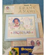 DEMENSIONS - Counted Cross Stitch Frame A Name (6948)10”X8” - £5.98 GBP
