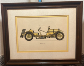 1964 Vintage Car Print, Mercer 1913, Original Vintage Print OLD CARS Framed - $46.39