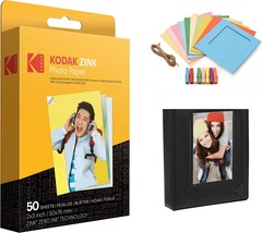Kodak 2&quot;X3&quot; Premium Zink Photo Paper (50 Sheets) Colorful Sq\. Hanging P... - $44.99