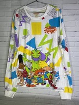 NEW Nickelodeon Ren Stimpy Rugrats Rocko Long Sleeve Tee T-Shirt Mens Size XL - £24.90 GBP