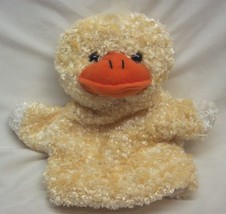 Vintage 2003 YELLOW DUCK HAND PUPPET 9&quot; Plush STUFFED ANIMAL Toy - £11.47 GBP