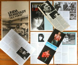 Linda ronstadt clippings 1970s/10s magazine articles photos female singer lp AD - £6.95 GBP