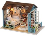 DIY Dollhouse Miniature Kit Forest Time Wooden Mini House Toy Furniture ... - $29.69